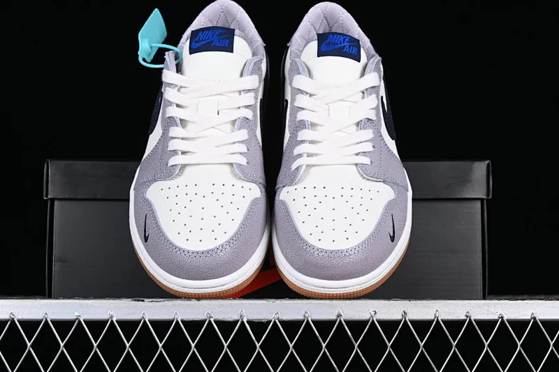 All categories Air Jordan Jordan series basketball shoes Air Jordan 1 Low Z version Air Jordan 1 Low AJ1 Joe 1 black and white gray burst pattern low-top cultural basketball shoes DZ0795-105